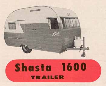 Original dimensions, features and specifications for the Shasta 1600 Vintage Trailer